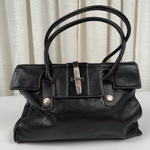 Michael Kors black leather purse